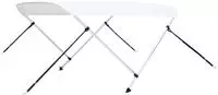 vidaXL 2-Bow Bimini Top Wei&szlig; 150x120x110 cm