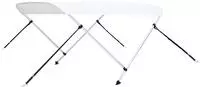 vidaXL 2-Bow Bimini Top Wei&szlig; 180x130x110 cm