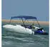 vidaXL 3 Bow Bimini Top Blau 183 x 180 x 137 cm (92365)