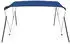vidaXL 3 Bow Bimini Top Blau 183 x 180 x 137 cm (92365)