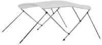 vidaXL 3-Bow Bimini Top Wei&szlig; 183x140x137 cm
