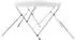 vidaXL 3 Bow Bimini Top Weiß 183 x 196 x 137 cm (92362)