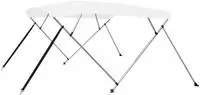 vidaXL 4-Bow Bimini Top Wei&szlig; 243x180x137 cm