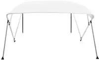 vidaXL 4-Bow Bimini Top Wei&szlig; 243x196x137 cm