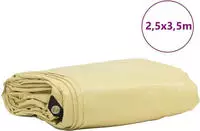 vidaXL Plane 650g / m&sup2; Beige 2,5 x 3,5 m Canvas mit PVC-Beschichtung