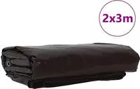 vidaXL Plane 650g / m&sup2; Braun 2 x 3 m Canvas mit PVC-Beschichtung