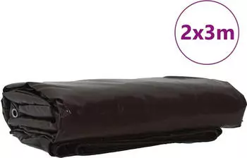 vidaXL Plane 650 g m&sup2; Braun 2 x 3 m (42017705)