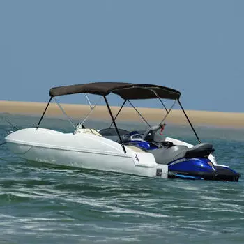 vidaXL 3 Bow Bimini Top Schwarz 183 x 160 x 137 cm (94803)