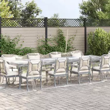 vidaXL Transparente Plane mit &Ouml;sen 3x10 m PVC (4018604)