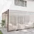 vidaXL Transparente Plane mit Ösen 5x10 m Polyethylen (4018571)