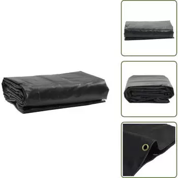 The Living Store Abdeckplane Anthrazit 2x3m 650g/m² (TLS156082)