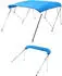 VEVOR Bimini Top 4-Bogen 243x137cm 600D Polyester Aluminiumrahmen Blau