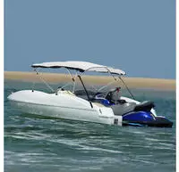 vidaXL 4-Bow Bimini-Top mit Mesh-Seitenteilen 243x(170-182)x137 cm