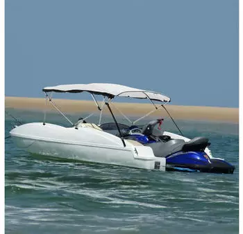 vidaXL 4-Bogen Bimini-Top mit Netz-Seitenw&auml;nden 243x(170-182)x137cm (94850)