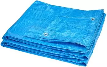 Garronda Abdeckplane wasserdicht mit &Ouml;sen 8x10m 60g/m&sup2; Blau (GD-GE-Tarpaulin60-Blue-8x10)