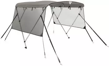 vidaXL 3-B&uuml;gel Bimini-Top mit Netz-Seitenw&auml;nden 183x(185-198)x137cm (94849)