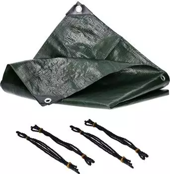 TP Gewebeplane 140g/m&sup2; gr&uuml;n mit Eckenverst&auml;rkung