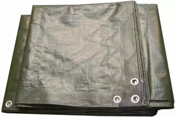 Millarco Doppellaminat-Abdeckplane 1,5&times;6,0m 180g/m&sup2; UV-best&auml;ndig dunkelgr&uuml;n (89934)