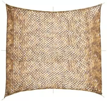 vidaXL Camouflagenetz 416x402cm Oxford UV-best&auml;ndig mit Aufbewahrungsbeutel, Sand (4008257)