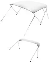 Vevor Bimini Top Bootsabdeckung Sonnenverdeck (3 B&ouml;gen) Aus 600d Polyester Mit