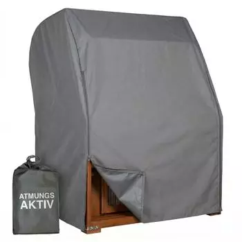 Mr. Deko Aero Protect Strandkorb-Schutzhülle M, 120x80x160cm, dunkelgrau (MD02501)
