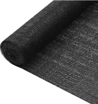 vidaXL Zaunblende Schwarz 2x25m HDPE 75g/m&sup2; (149330)