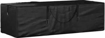 vidaXL Gartenkissen-Aufbewahrungstasche schwarz 135x40x55cm Polyethylen (319345)