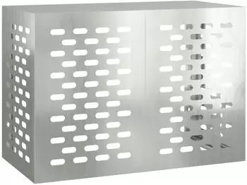 vidaXL Klimaanlagenabdeckung Verzinkter Stahl Silber 100x50x70cm (865902)