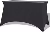 vidaXL Stretch-Tischhusse 2 Stk. 183 x 76 x 74 cm Anthrazit