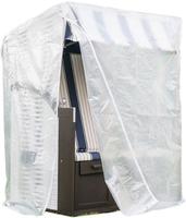 Hollywoodschaukel Schutzh&uuml;lle Transparent Abdeckplane 210x150x139cm