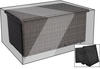 Outflexx Premium Abdeckhaube für Kissenbox schwarz 22290 147 x 95 x 68 cm integriertes Zugband schwarz (23433)