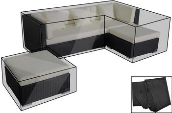 Outflexx Premium Abdeckhaubenset für Lounge theBox-A/-D: 18226/ 18227/ 18228/ 16068 schwarz schwarz (18843)