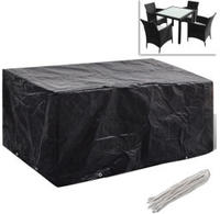 vidaXL Gartenm&ouml;bel-Abdeckung 8 &Ouml;sen 180x140x90 cm