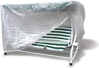 DEGAMO Abdeckhaube f&uuml;r Hollywoodschaukel 250x150x160cm, PE transparent (250cm,