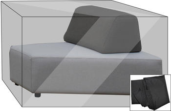 Outflexx Premium Abdeckhaube für Lounge-Element Maui Lounge 117x104x65cm schwarz schwarz (21477)