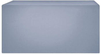 Beliani Regenschutz für Gartenmöbel Stoff mit PVC Beschichtung 120x90x65cm grau