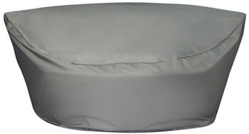 Beliani Regenschutz für Sonneninsel 170x160x75cm Polyester mit PVC Beschichtung grau