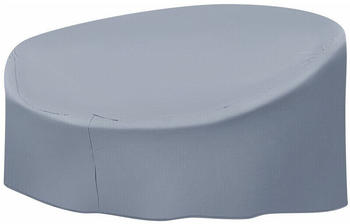 Beliani Chuva Regenschutz für Sonneninsel mit Reißverschluss 75x140x165cm Sylt grau