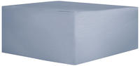 Beliani Regenschutz für Gartenmöbel grau Stoff mit PVC Beschichtung 160x160x90cm grau