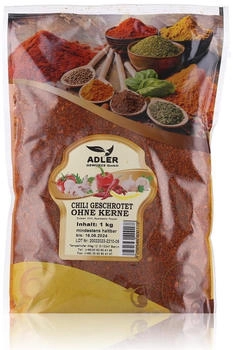 Adler Gewürze Chili geschrotet ohne Kerne (1000g)