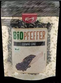 Kania Bio Pfeffer, schwarz