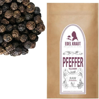 Edel Kraut Tellicherry Pfeffer schwarz extrabold 500g Tüte