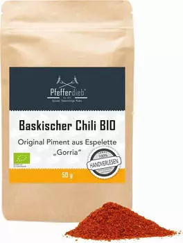 Pfefferdieb Bio Baskischer Chili Espelette Gorria 50g