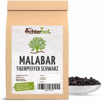 vom-Achterhof Malabar Pfeffer schwarz ganz (250g)
