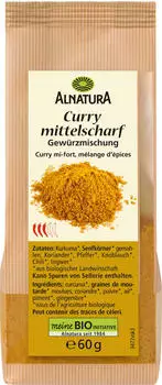 Alnatura Bio Curry Mittelscharf 60g