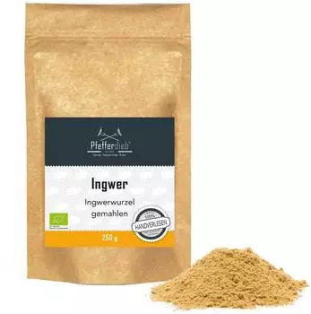 Pfefferdieb Bio Ingwerpulver, Ingwer gemahlen - 250 g