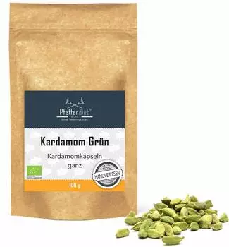 Pfefferdieb Bio Wilder Kardamom Kapseln ganz, grün - 100 g