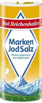 Bad Reichenhaller Marken-Jodsalz - reines Alpensalz aus Natursole (500g)