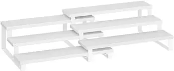 Songmics Gewürzregal 3-stufig ausziehbar Holz 2er-Set (KCS116W01)