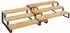 Songmics Gewürzregal 2er-Set Bambus ausziehbar stapelbar (KCS016N01)